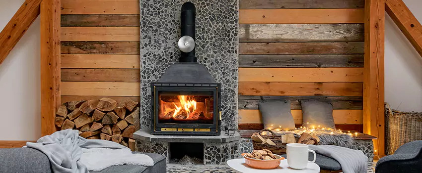Thelin Hearth Products Direct Vent Gas Stove Fireplace Inspection in Brandon, Mississippi